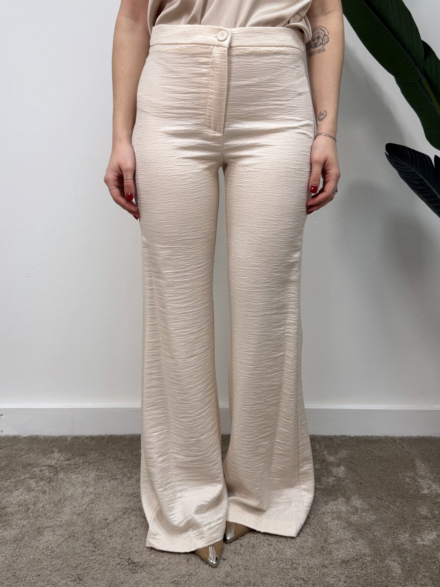 Pantalone tramato a zampa ampia HaveOne - GiuGiò | Shop online