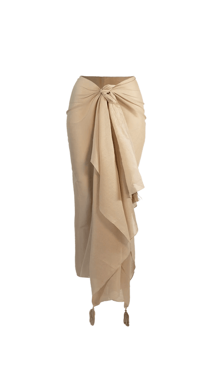 Pareo con nappine tinta unita Barts mod. Florn - GiuGiò | Shop online