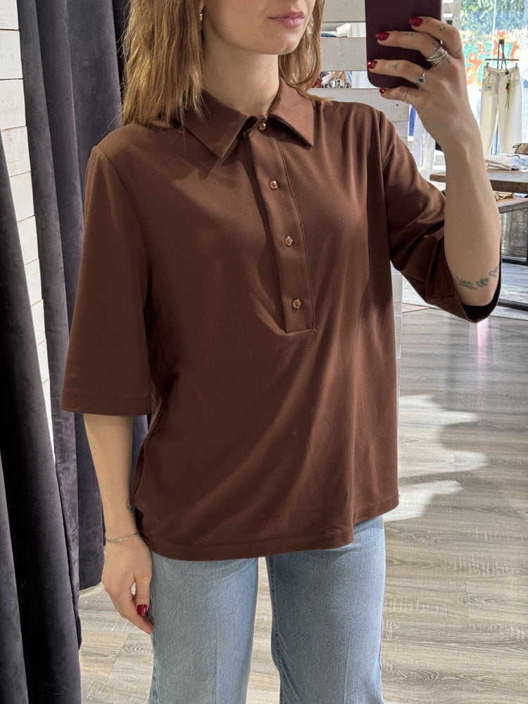 Polo in viscosa manica 3/4 Tensione In - GiuGiò | Shop online