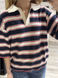 Polo manica 3/4 over in filo rigata HaveOne - GiuGiò | Shop online