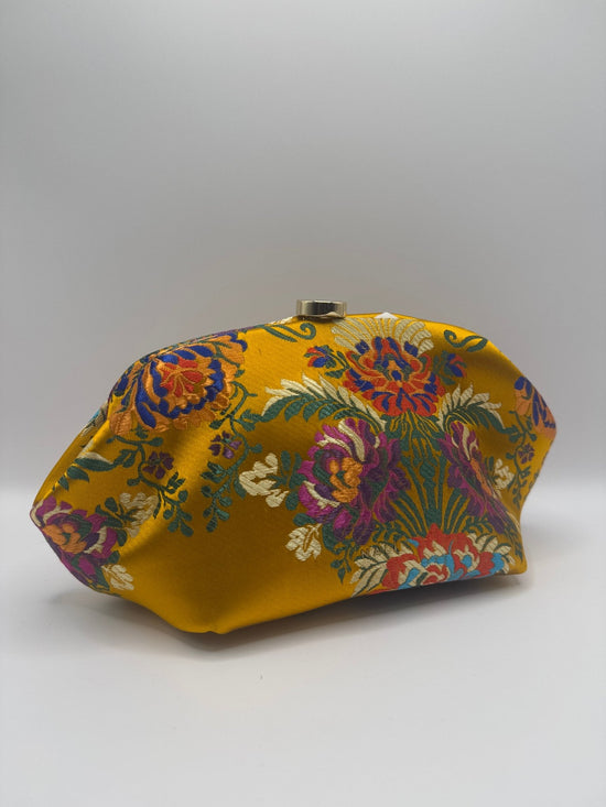 Pouch Anika Flora in raso Nalì - GiuGiò | Shop online