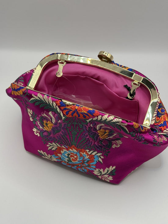 Pouch Anika Flora in raso Nalì - GiuGiò | Shop online