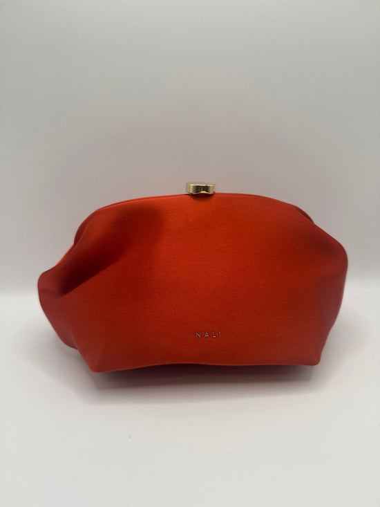 Pounch Anika in raso arancio Nalì - GiuGiò | Shop online