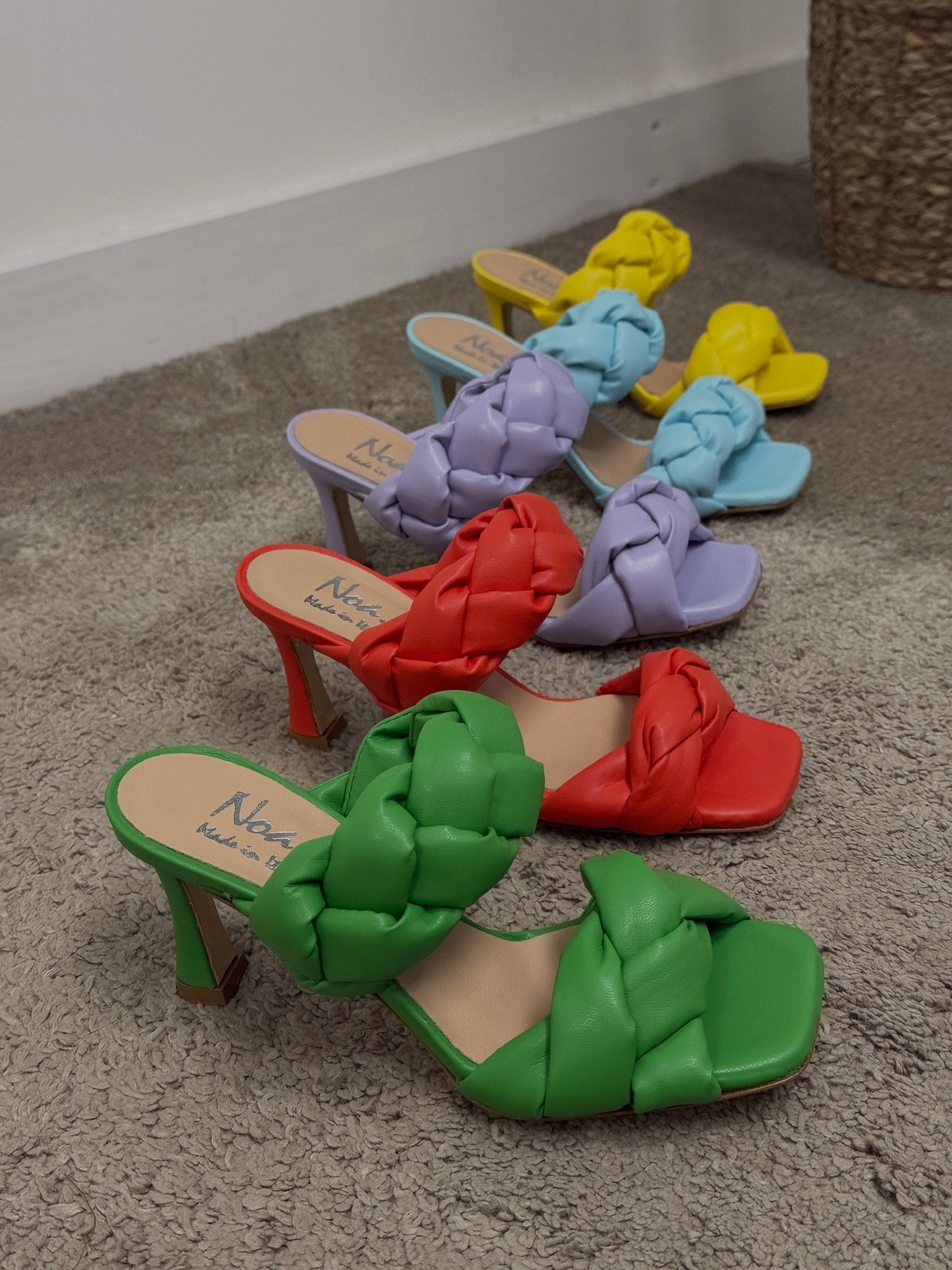 Sandalo doppia fascia in pelle intrecciata Noa - GiuGiò | Shop online