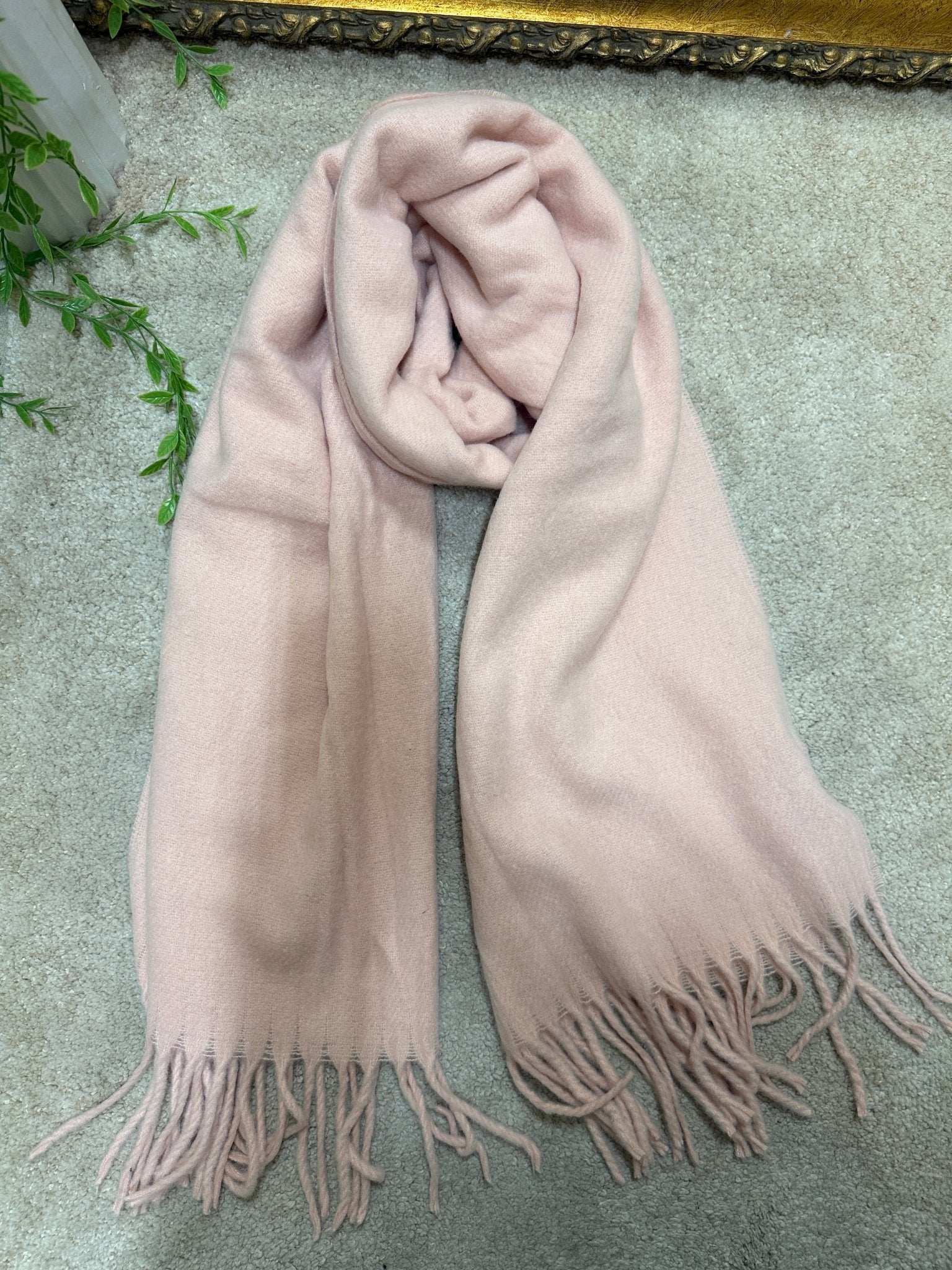 Sciarpa tinta unita con frange MyD - GiuGiò | Shop online