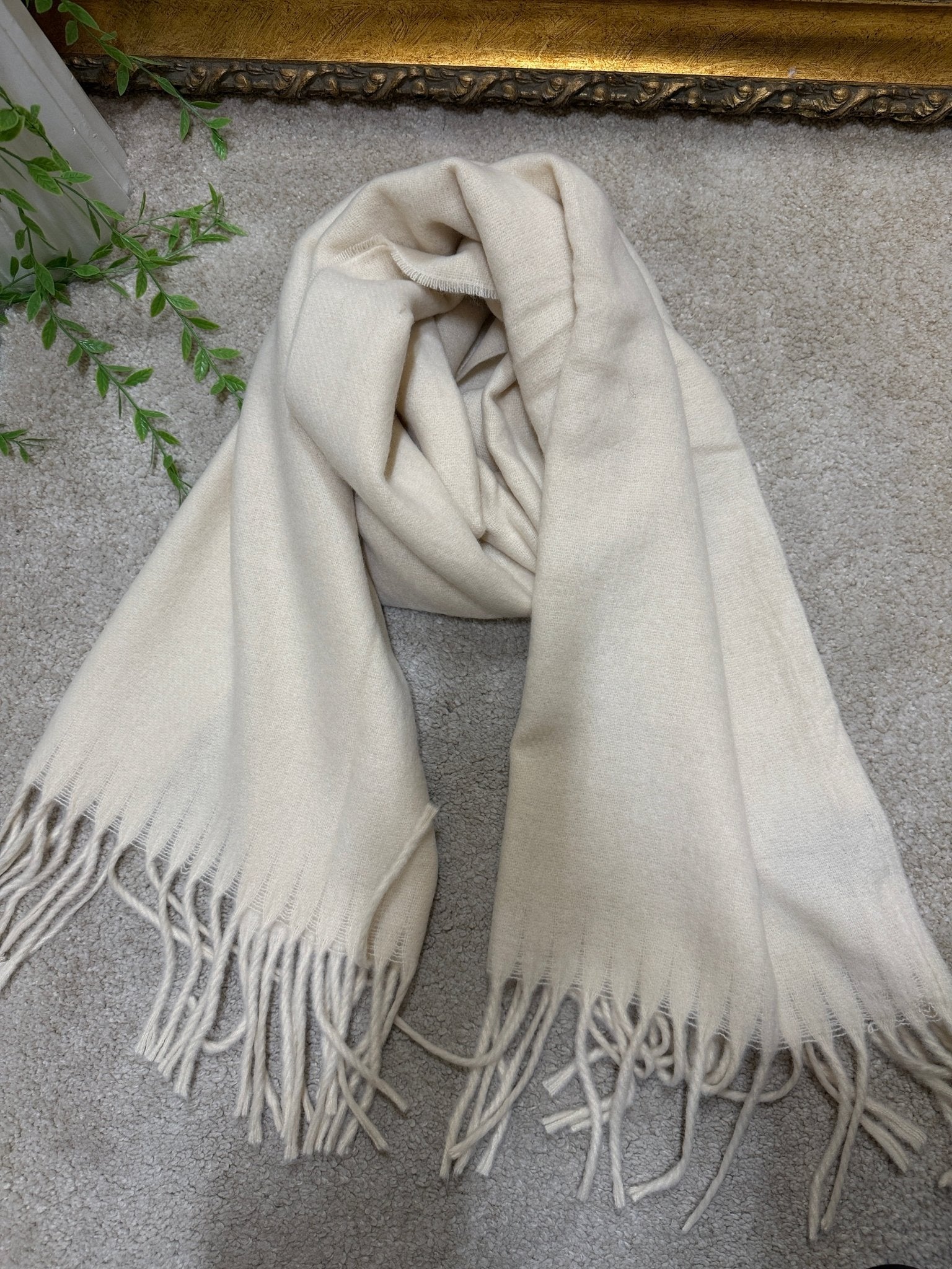 Sciarpa tinta unita con frange MyD - GiuGiò | Shop online