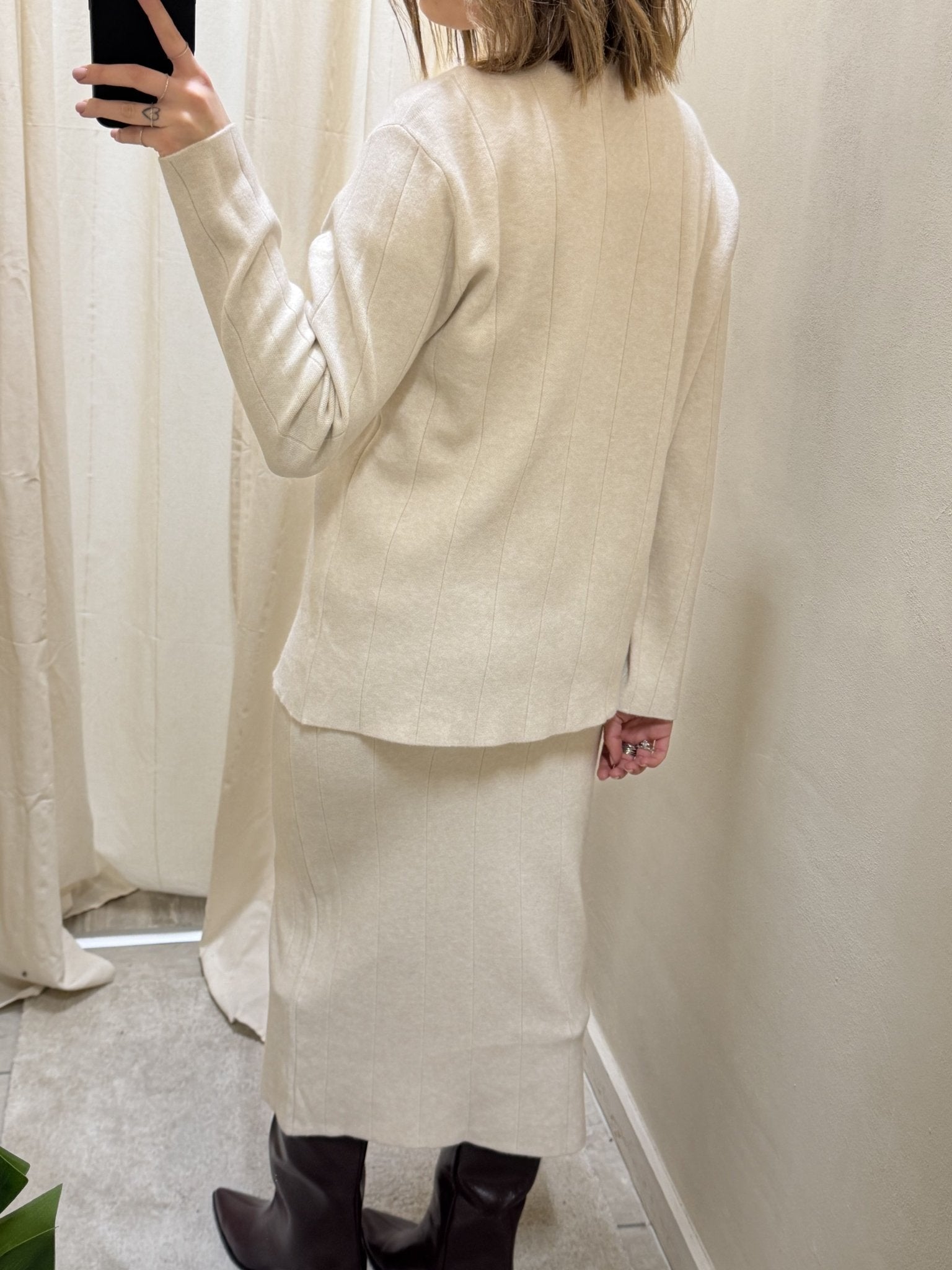 Set coordinato maglione + gonna longuette in maglia Susy Mix - GiuGiò | Shop online