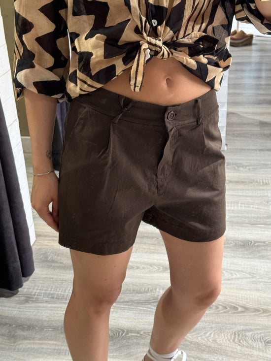Short in cotone con tasca a filo MyD - GiuGiò | Shop online