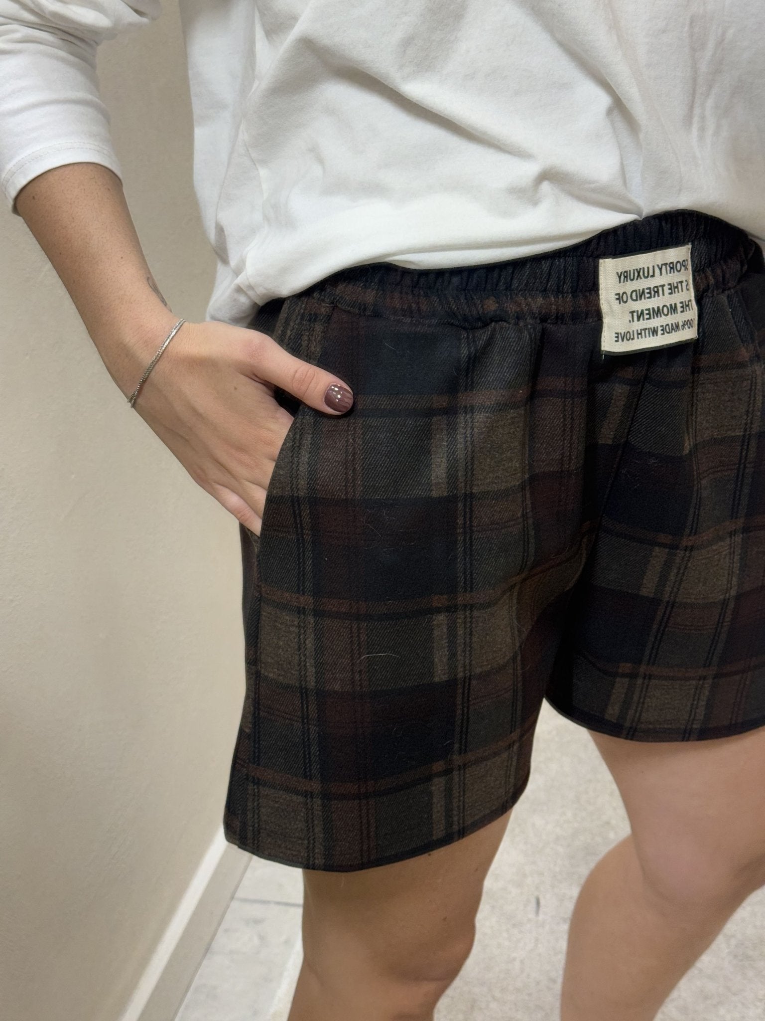 Short quadroni in flanella Susy Mix - GiuGiò | Shop online