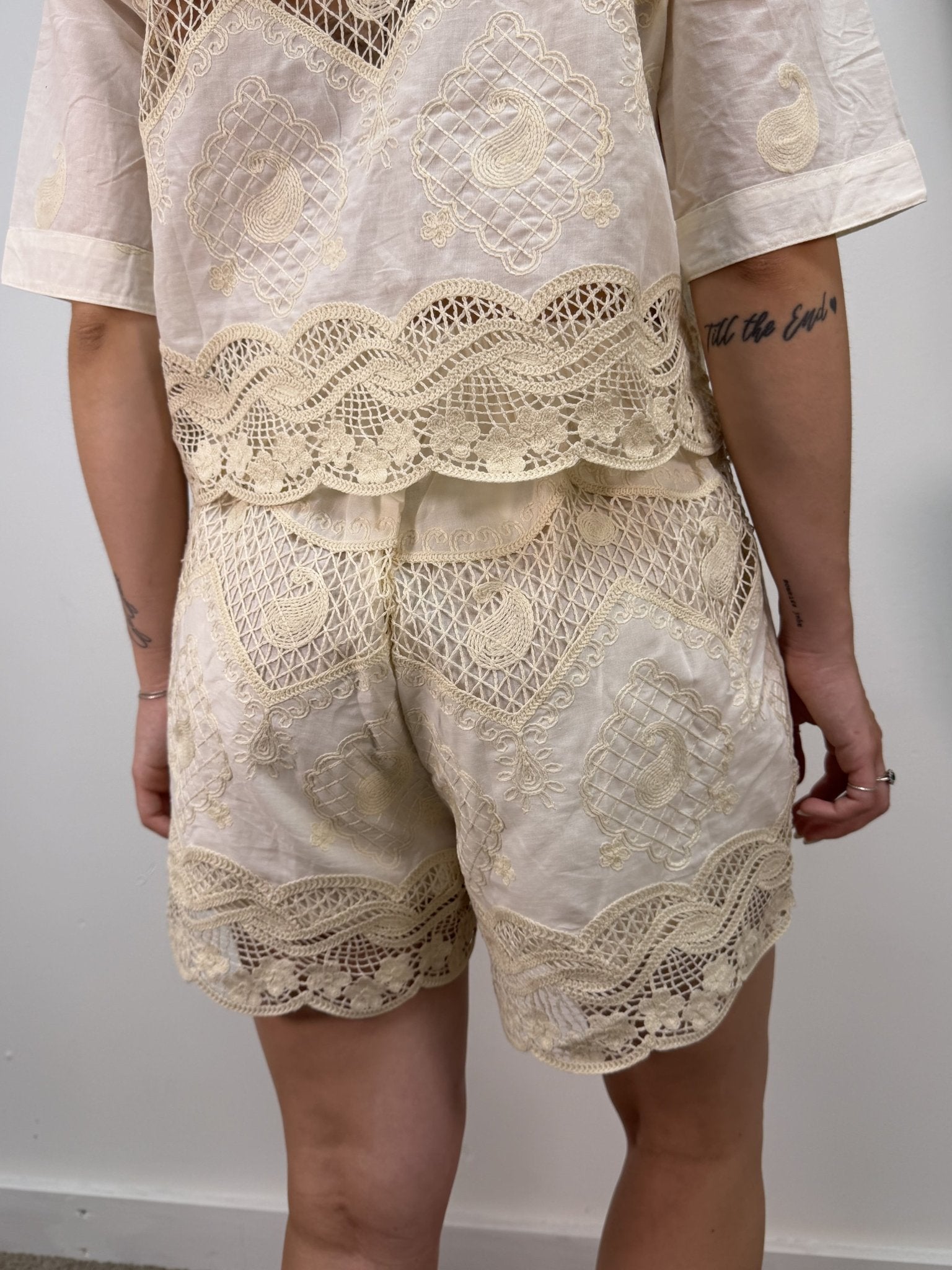 Shorts in cotone macramè MyD - GiuGiò | Shop online