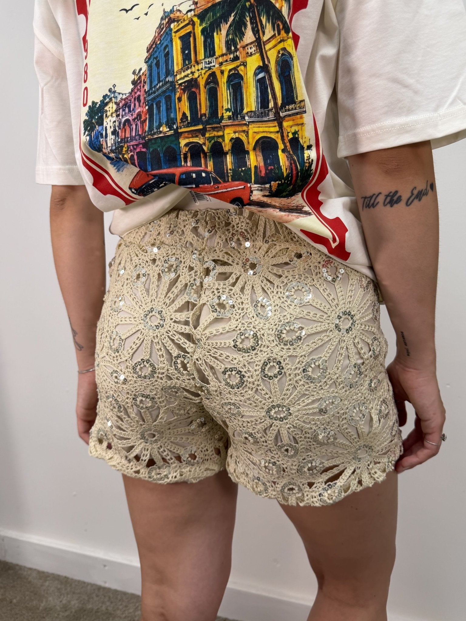 Shorts in crochet e paillettes HaveOne - GiuGiò | Shop online