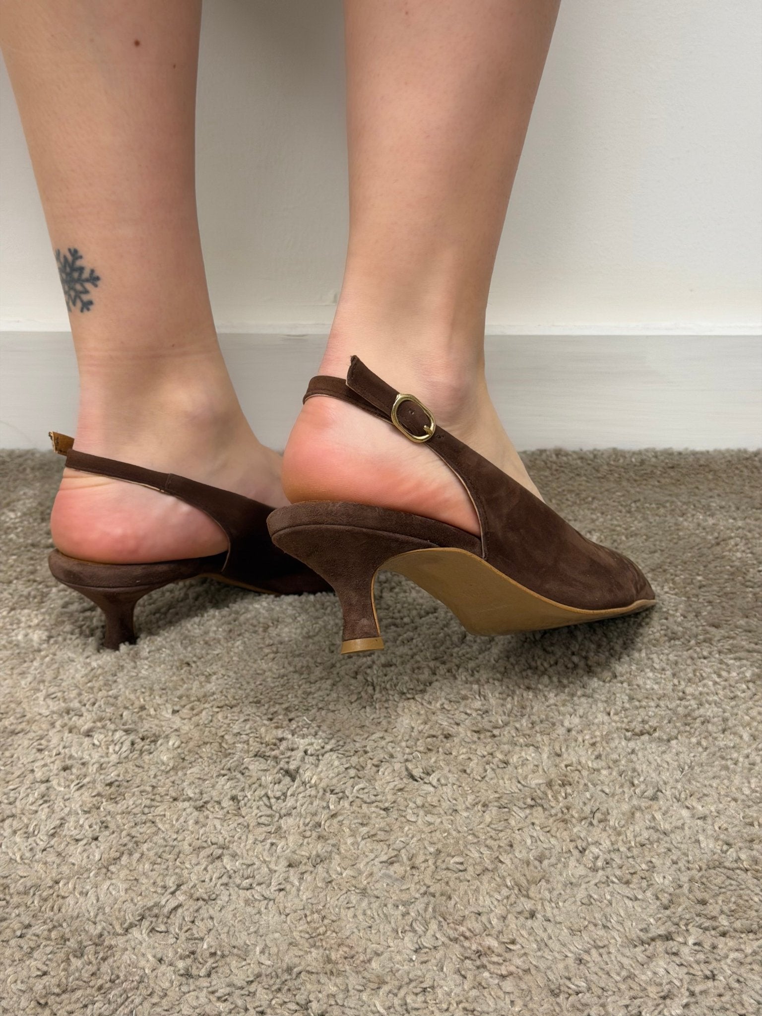 Slingback a punta in crosta Via Mondana - GiuGiò | Shop online