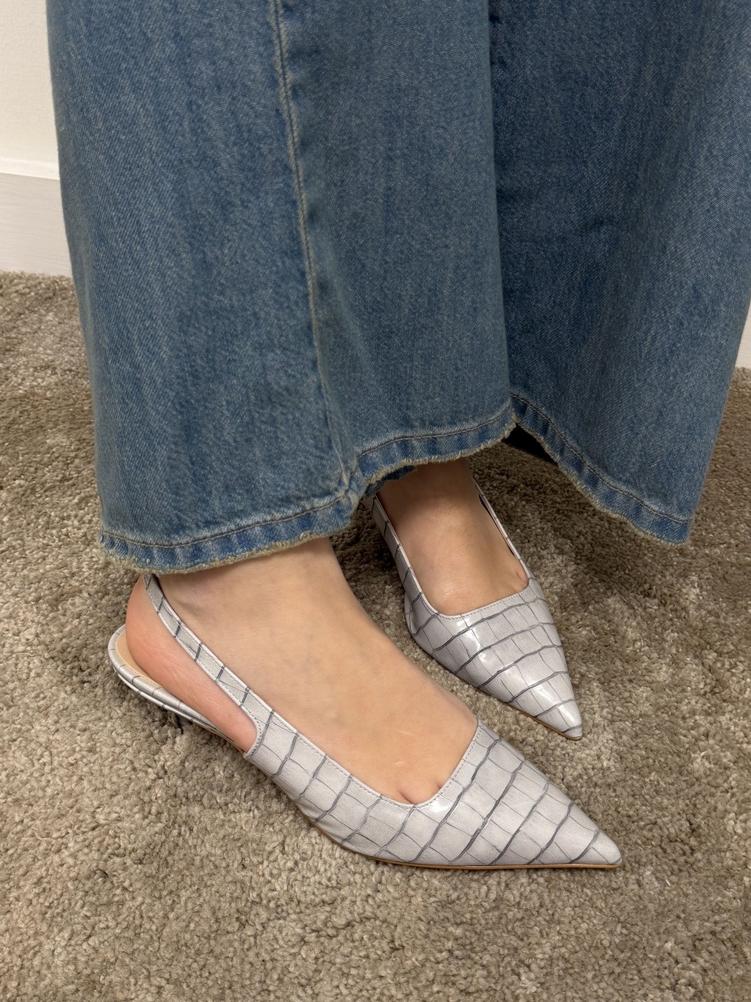 Slingback in ecopelle effetto cocco Divine Follie - GiuGiò | Shop online