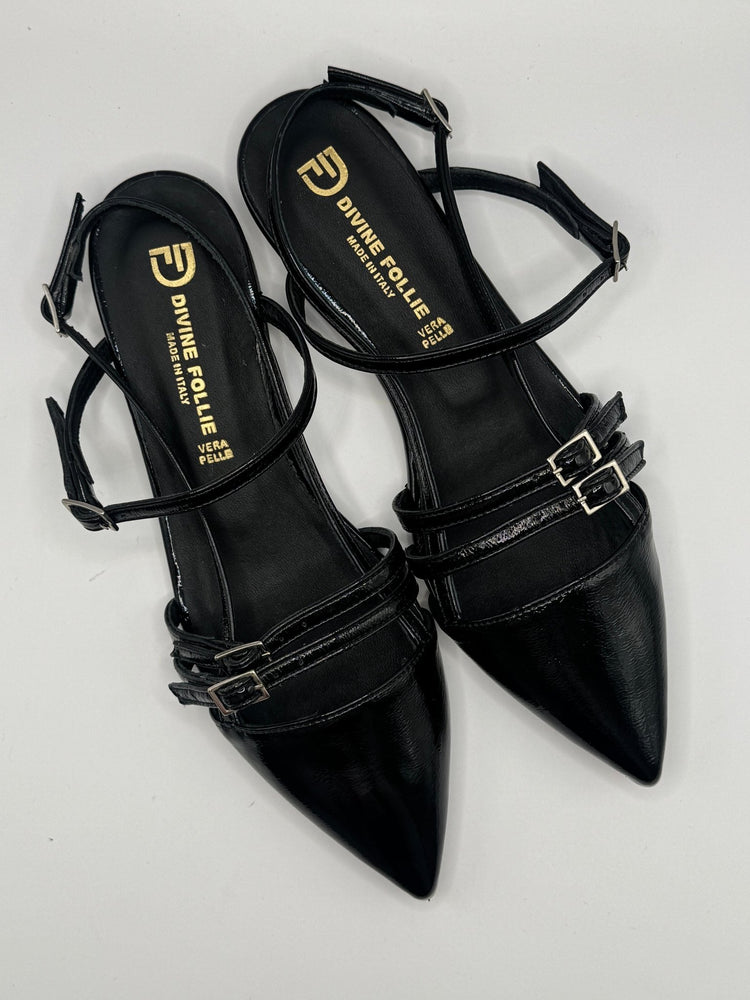 Slingback naplak con fibbie Divine Follie - GiuGiò | Shop online