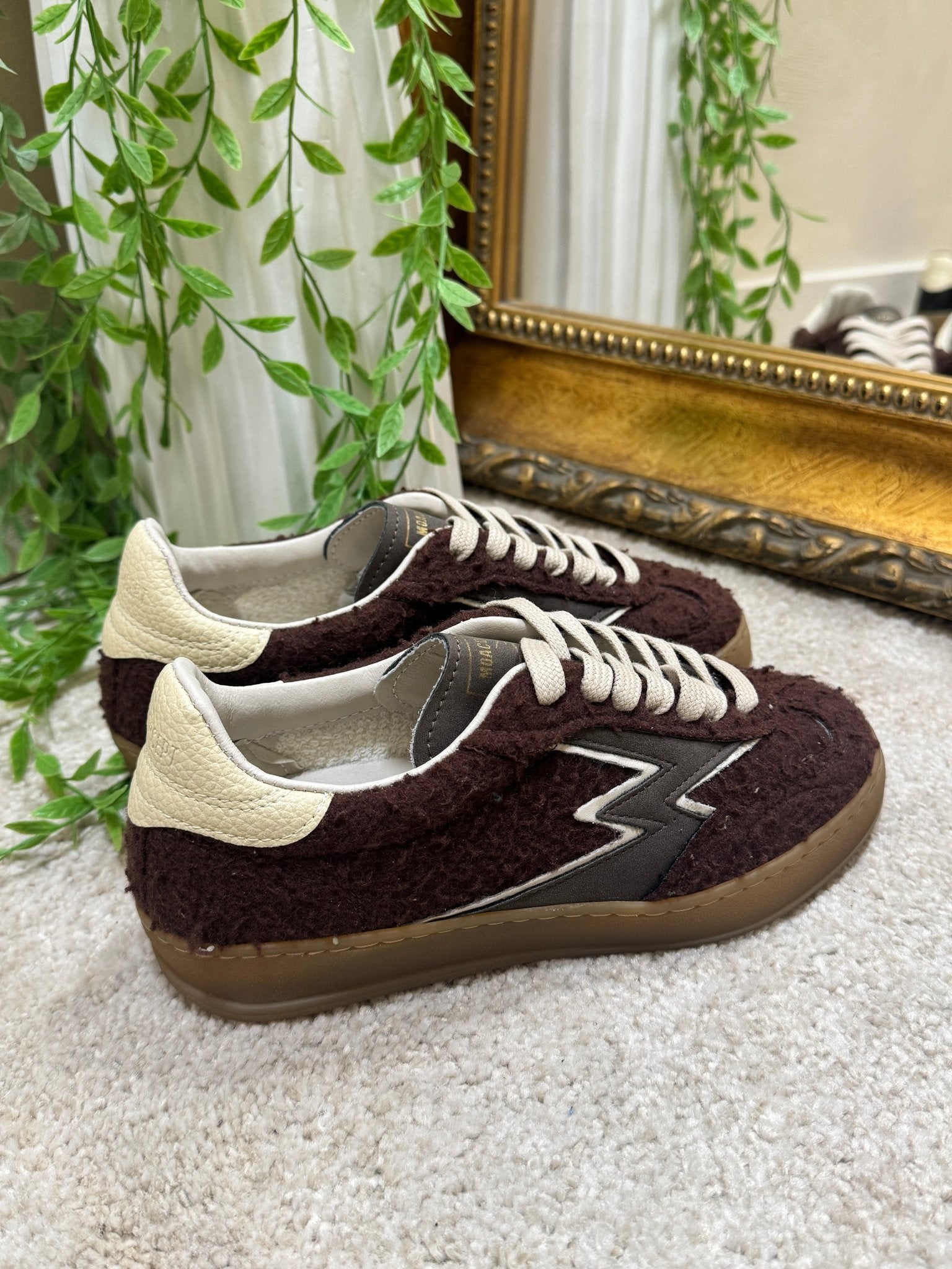 Sneaker master club in panno casentino cioccolato Moaconcept - GiuGiò | Shop online