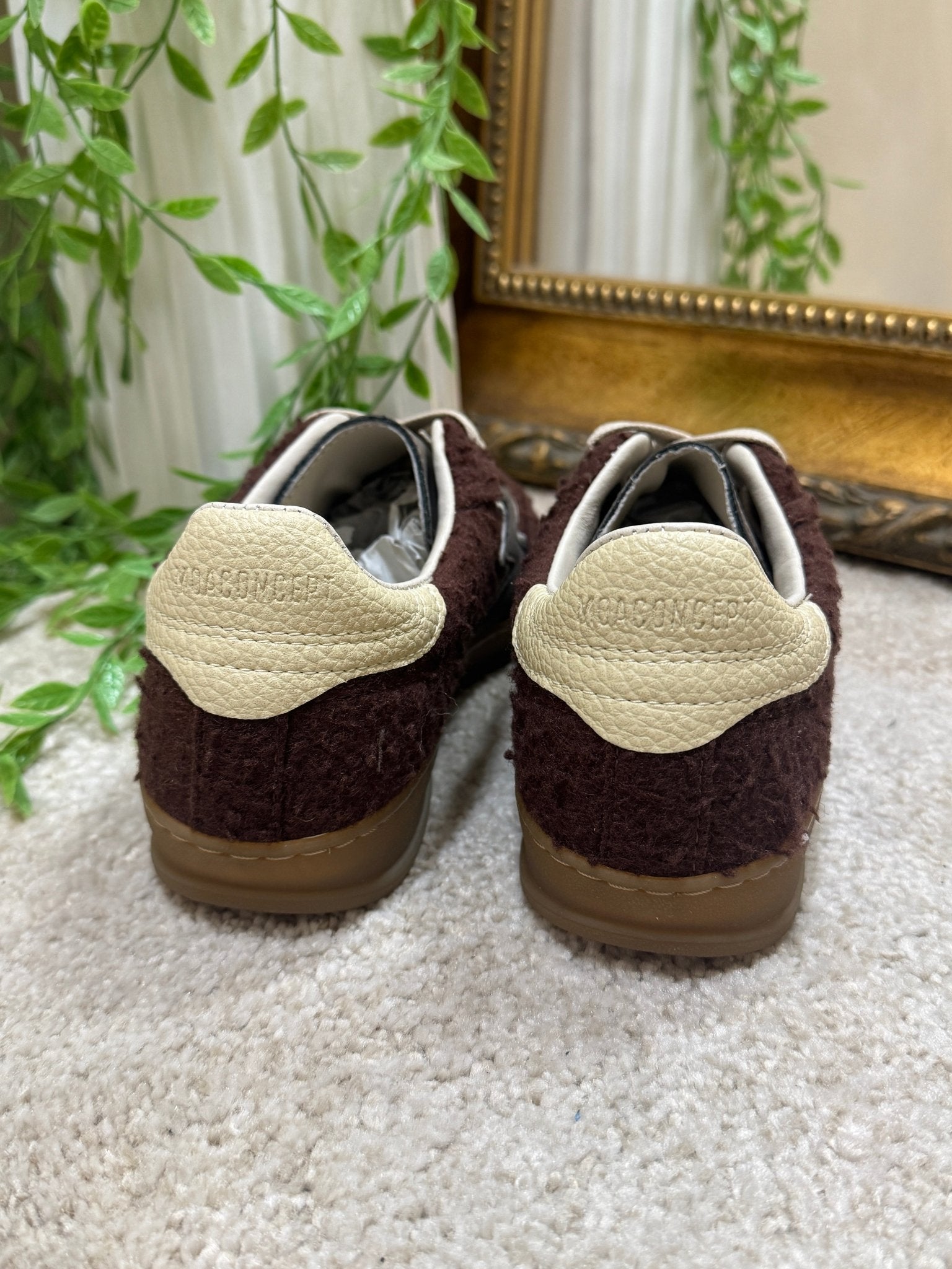 Sneaker master club in panno casentino cioccolato Moaconcept - GiuGiò | Shop online