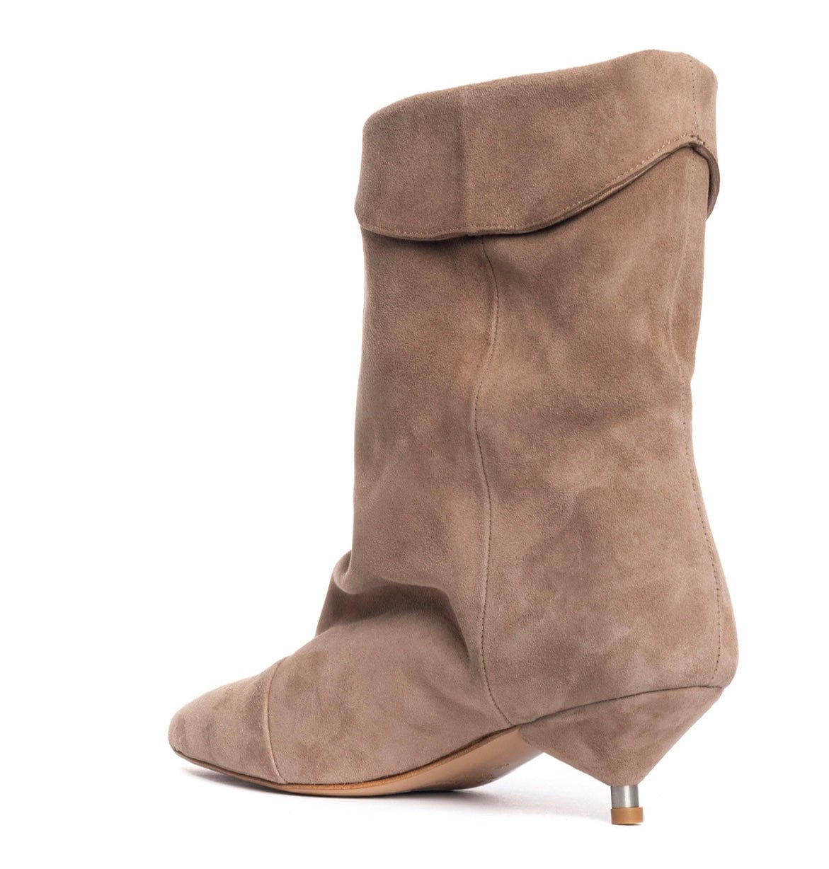 Stivaletto rovesciato tacco kitten Gisel Moirè - GiuGiò | Shop online