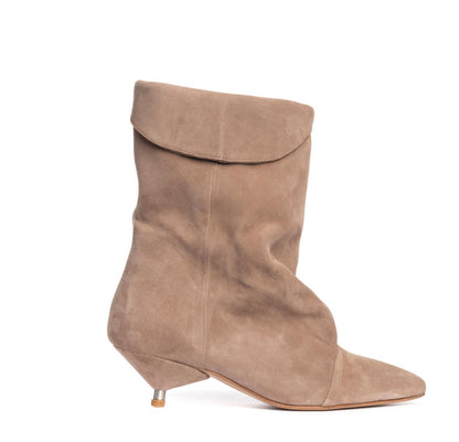 Stivaletto rovesciato tacco kitten Gisel Moirè - GiuGiò | Shop online