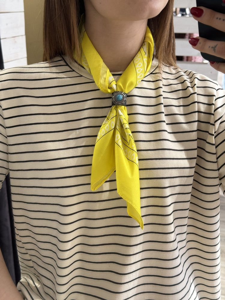T-shirt a righe con bandana Dixie - GiuGiò | Shop online