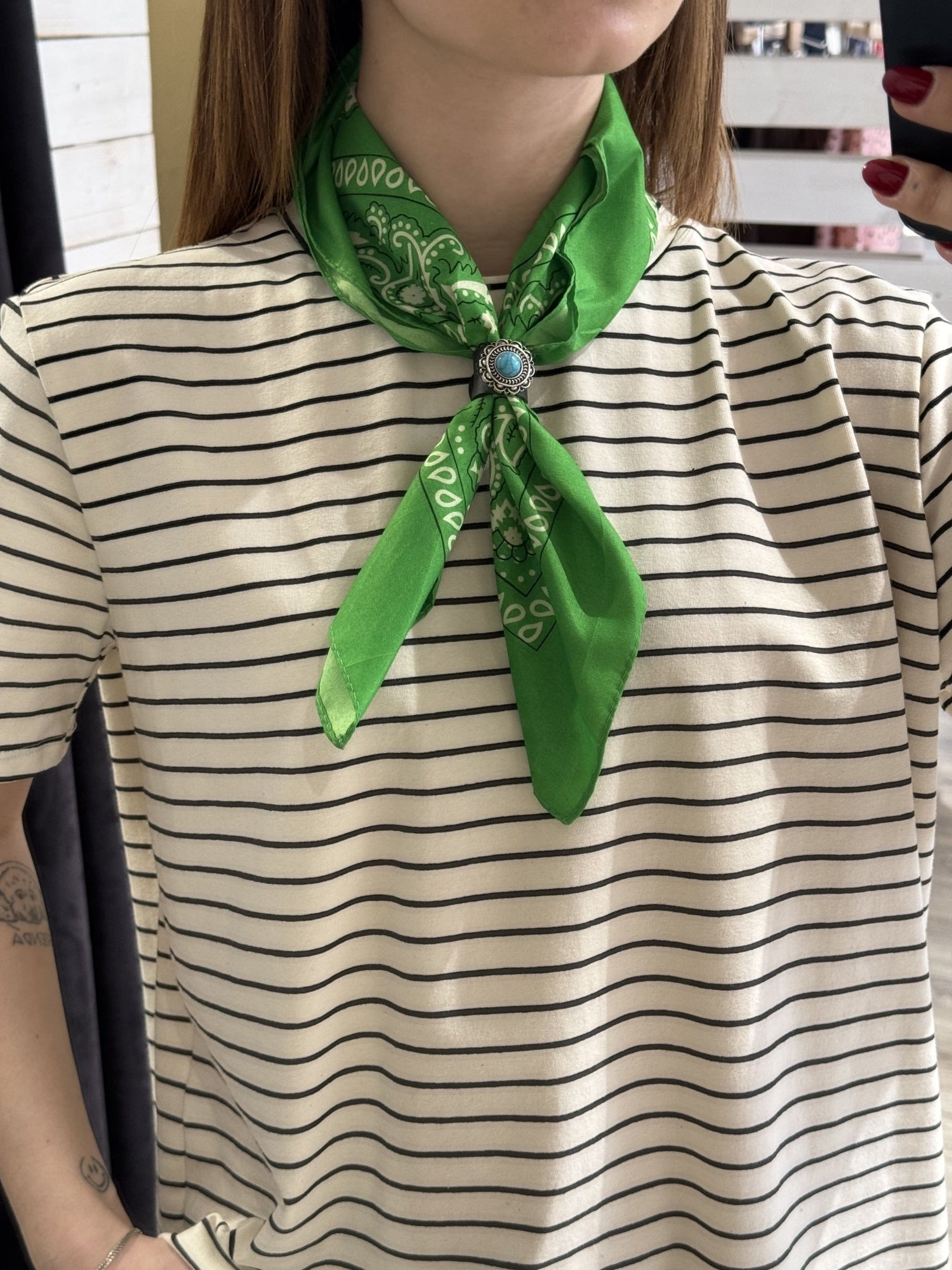 T-shirt a righe con bandana Dixie - GiuGiò | Shop online