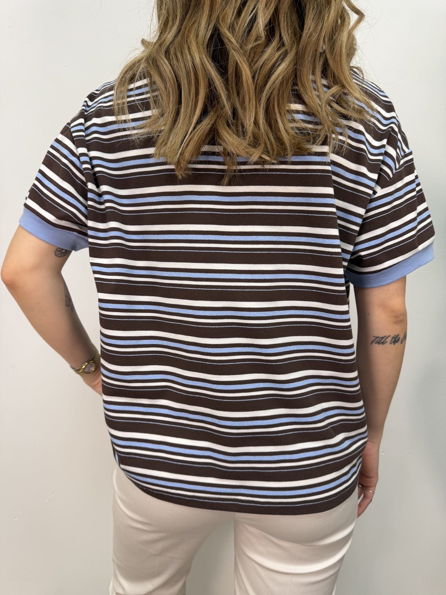 T-shirt a righe manica corta Tensione In - GiuGiò | Shop online