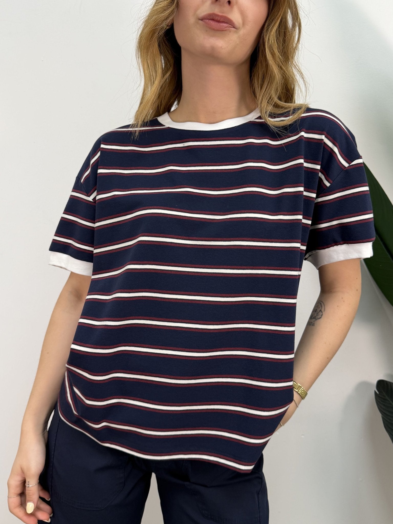 T-shirt a righe manica corta Tensione In - GiuGiò | Shop online