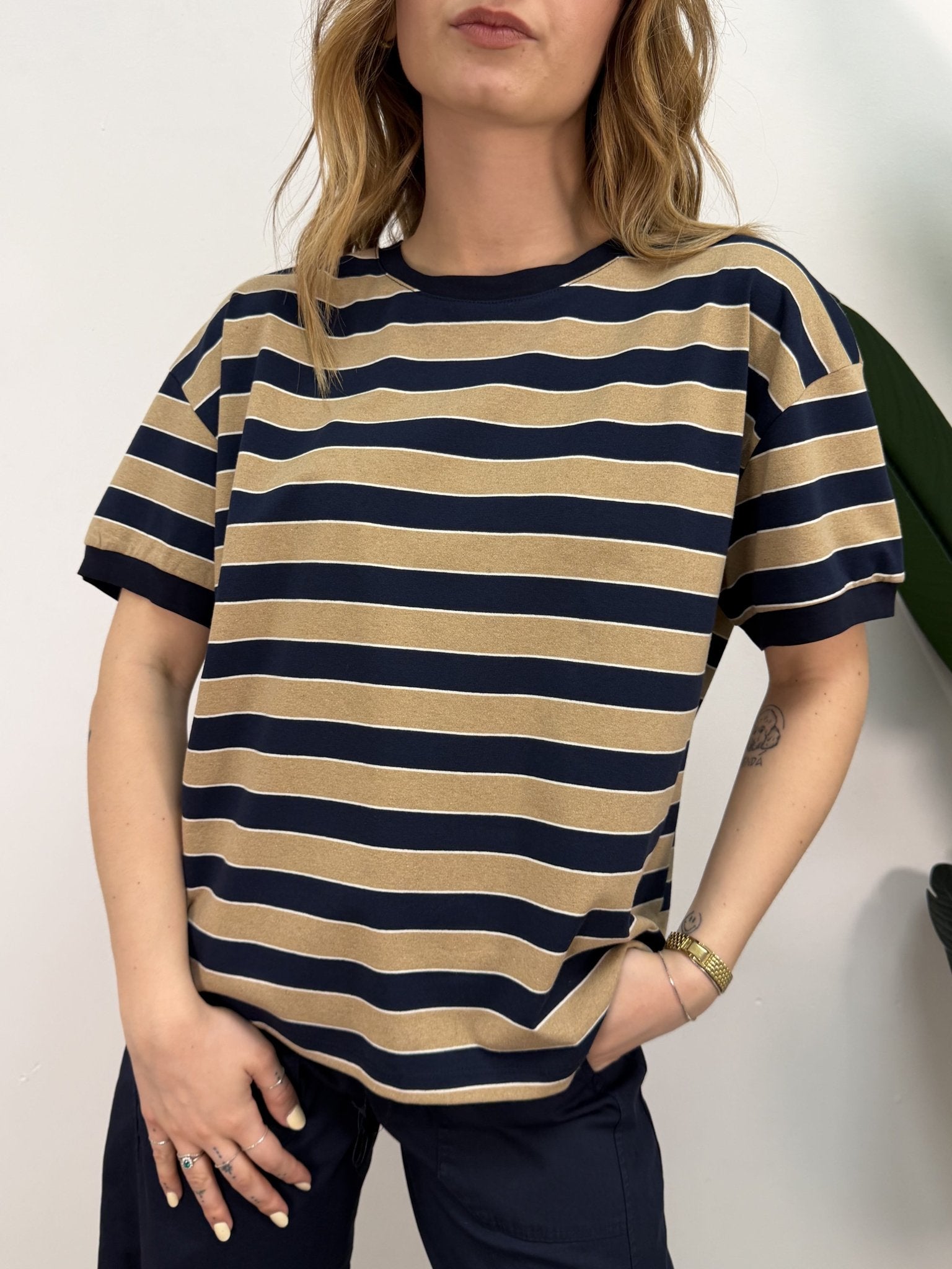 T-shirt a righe manica corta Tensione In - GiuGiò | Shop online