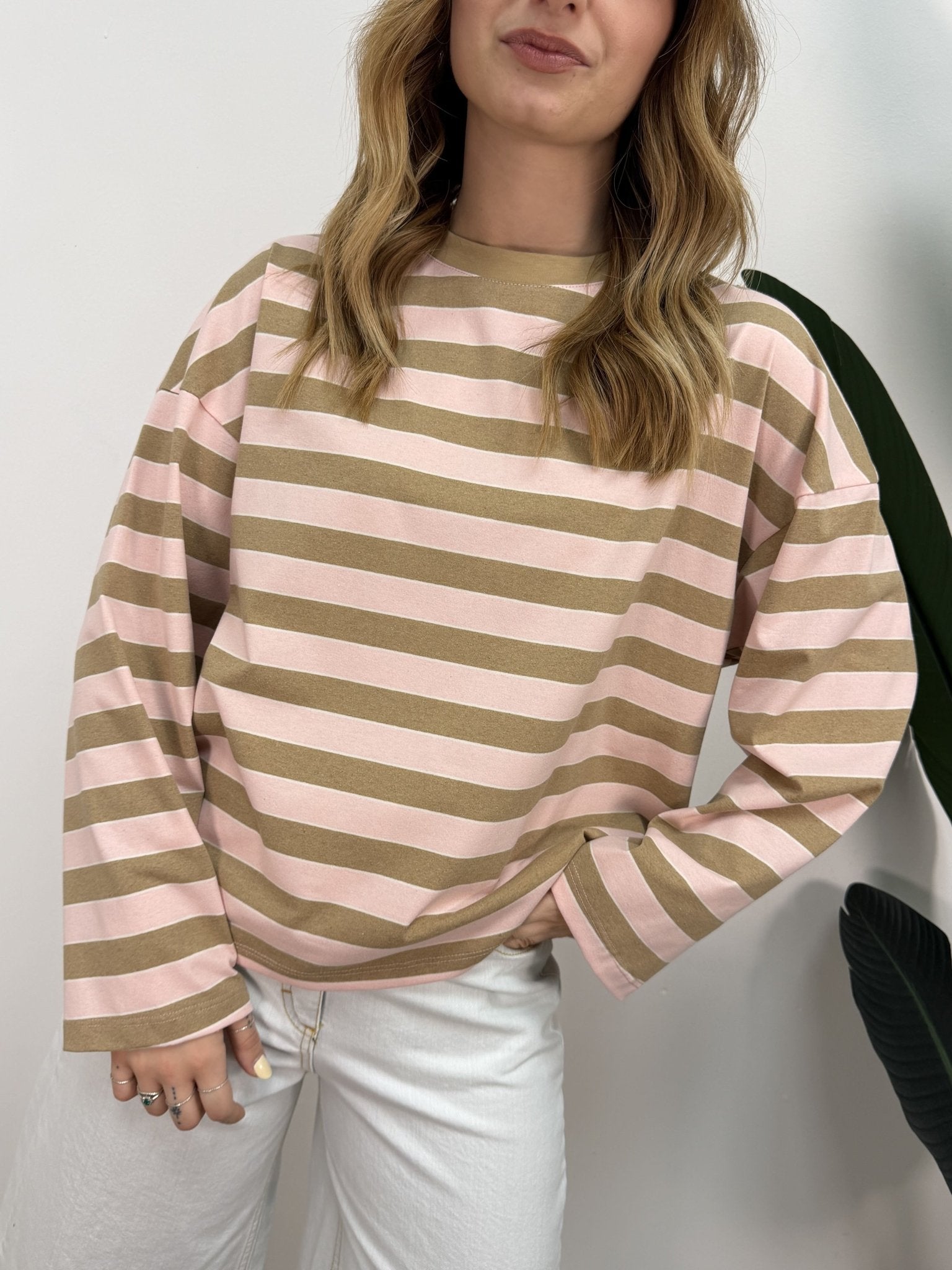 T-shirt a righe manica lunga Tensione In - GiuGiò | Shop online