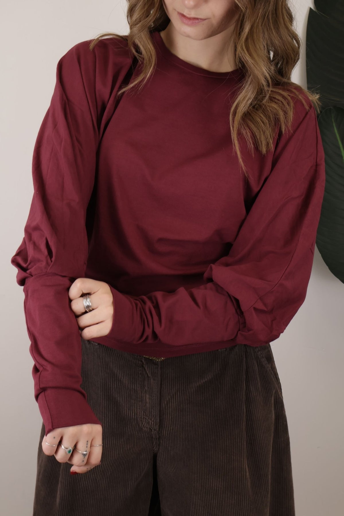 T-shirt avvitata con maniche a pipistrello Tensione In - GiuGiò | Shop online