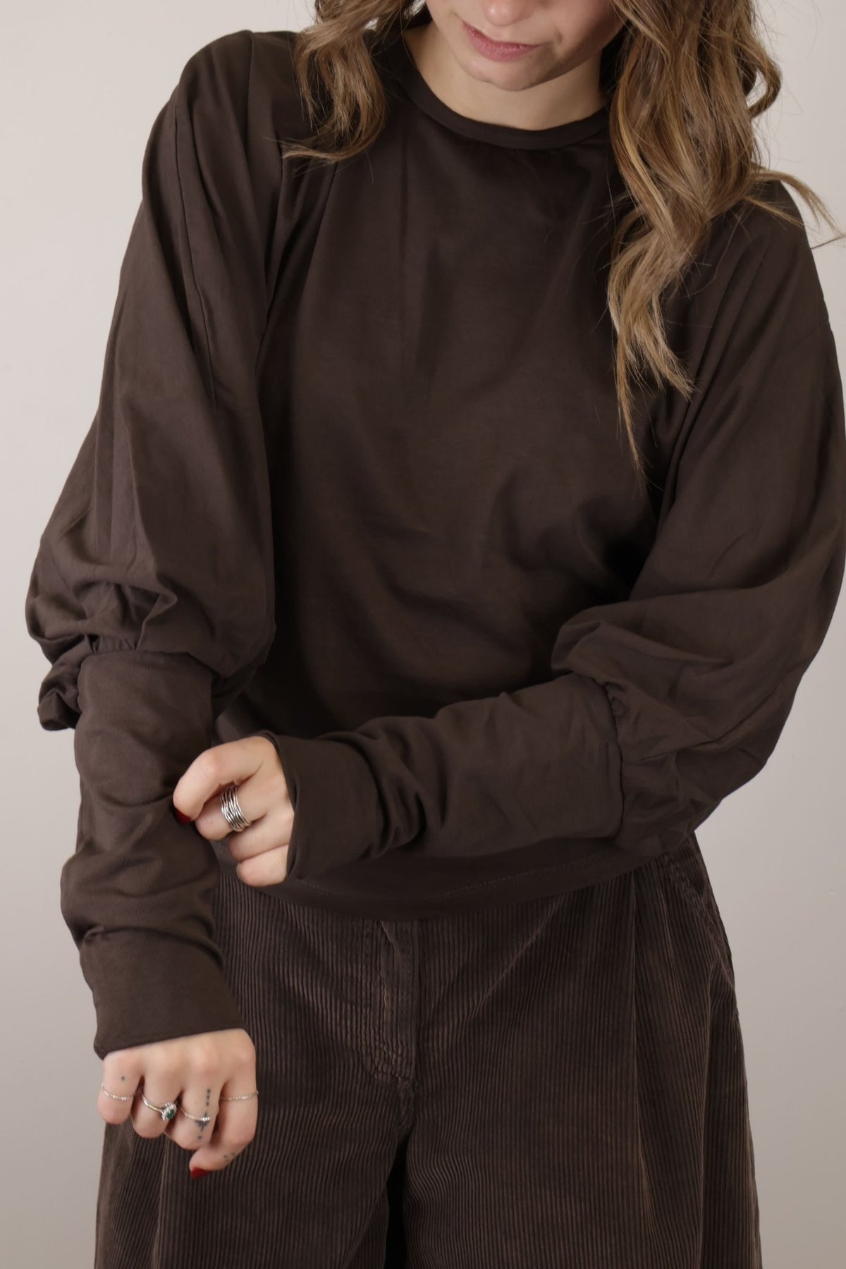T-shirt avvitata con maniche a pipistrello Tensione In - GiuGiò | Shop online