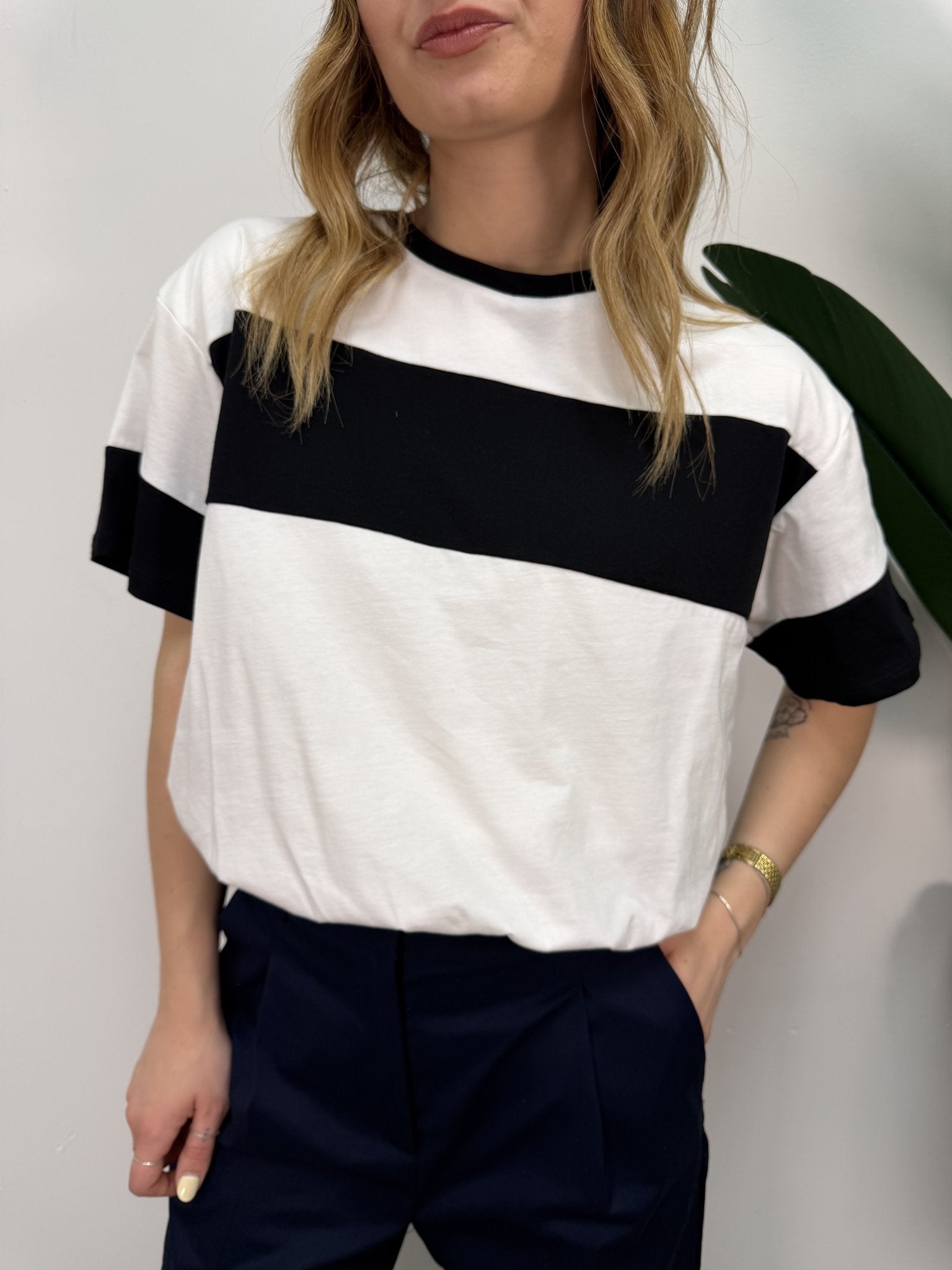 T-Shirt bicolor a palloncino Dixie - GiuGiò | Shop online