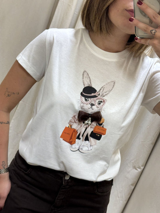 T-shirt con stampa in cotone Susy Mix - GiuGiò | Shop online