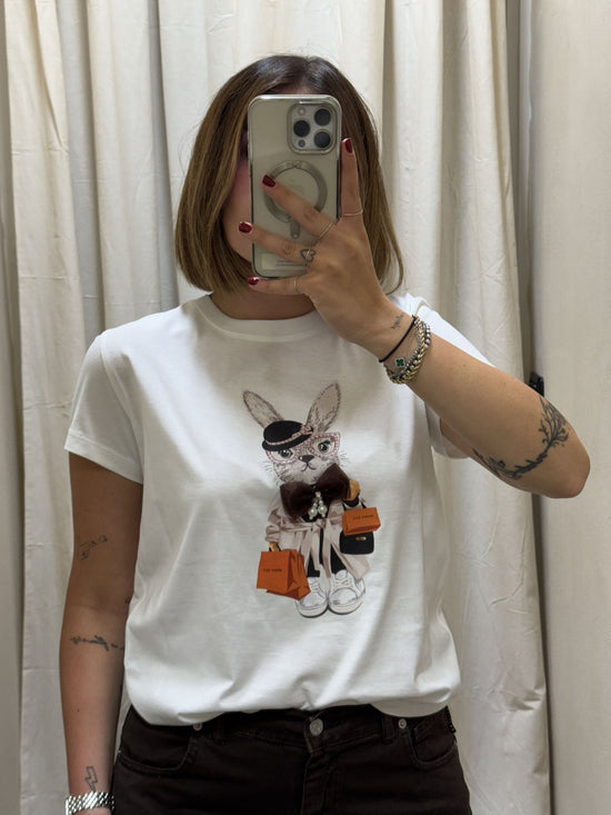 T-shirt con stampa in cotone Susy Mix - GiuGiò | Shop online