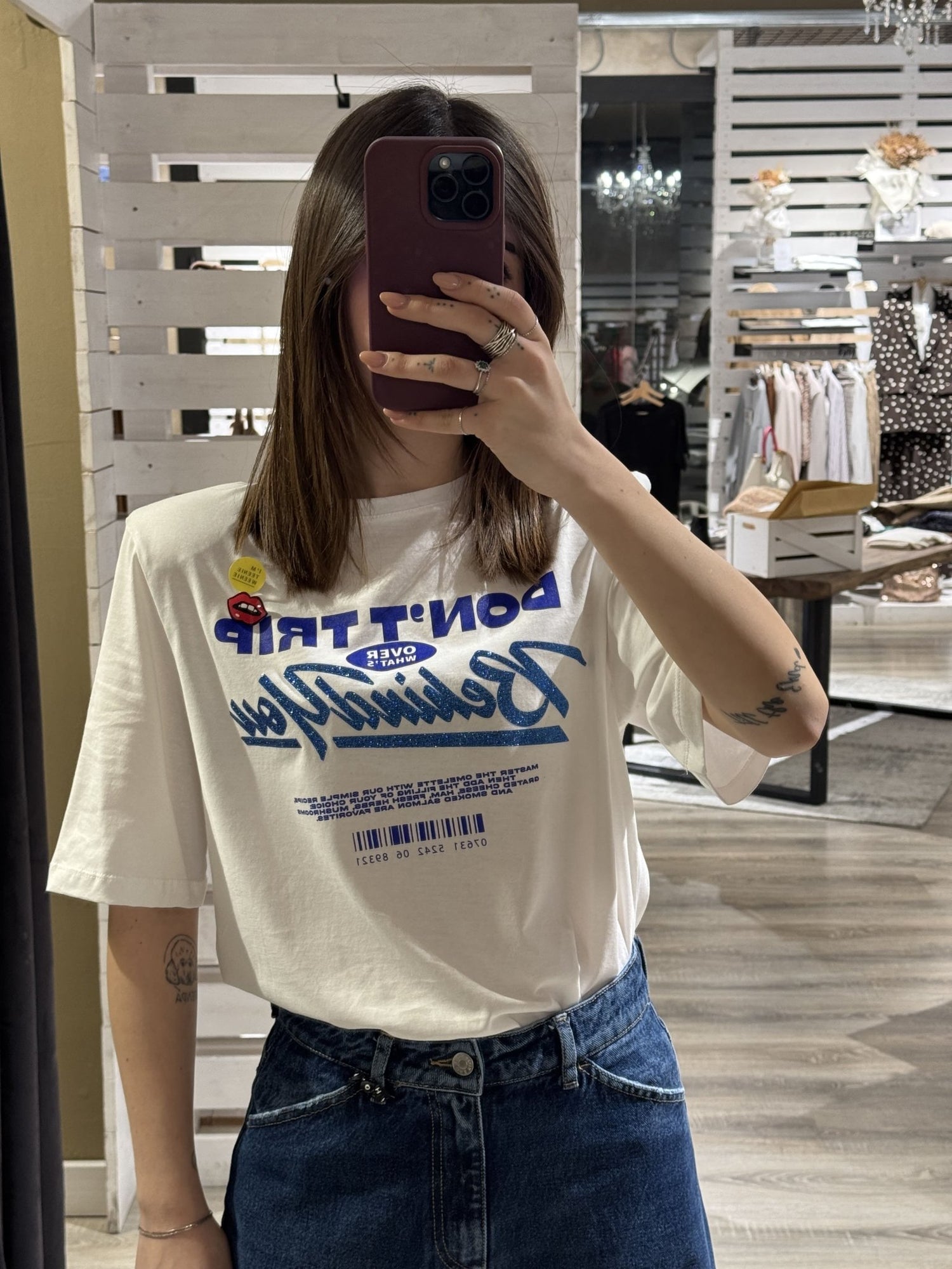 T-shirt con stampe e glitter SusyMix - GiuGiò | Shop online