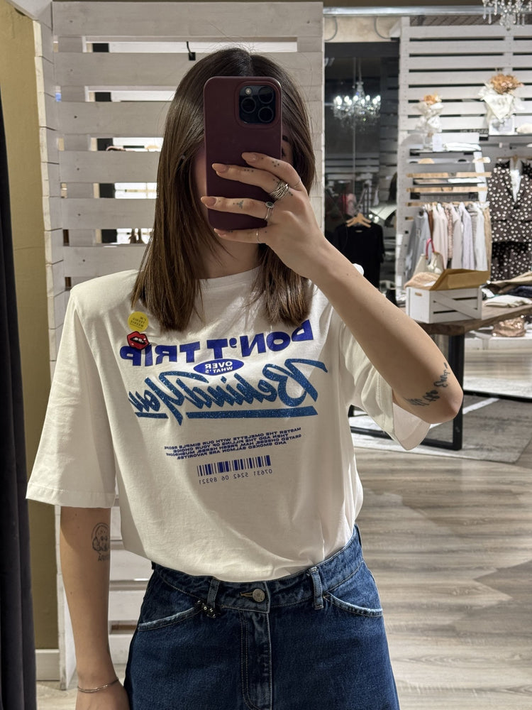 T-shirt con stampe e glitter SusyMix - GiuGiò | Shop online
