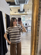 T-shirt girocollo a righe Tensione IN - GiuGiò | Shop online