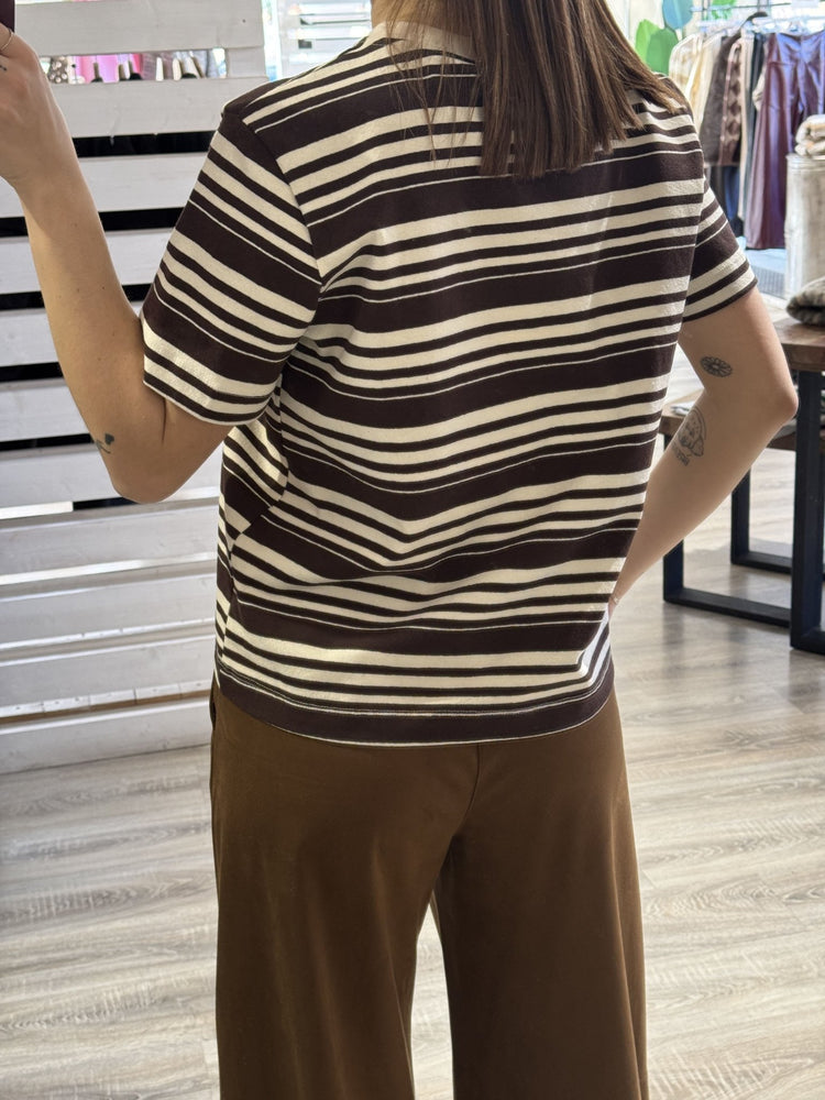 T-shirt girocollo a righe Tensione IN - GiuGiò | Shop online