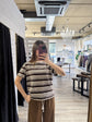 T-shirt girocollo a righe Tensione IN - GiuGiò | Shop online