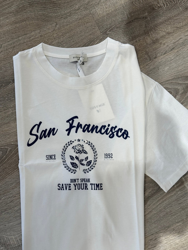 T-Shirt girocollo con stampa Susy Mix - GiuGiò | Shop online