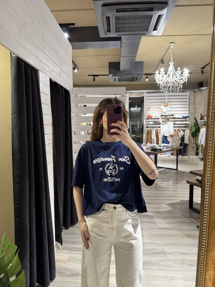 T-Shirt girocollo con stampa Susy Mix - GiuGiò | Shop online