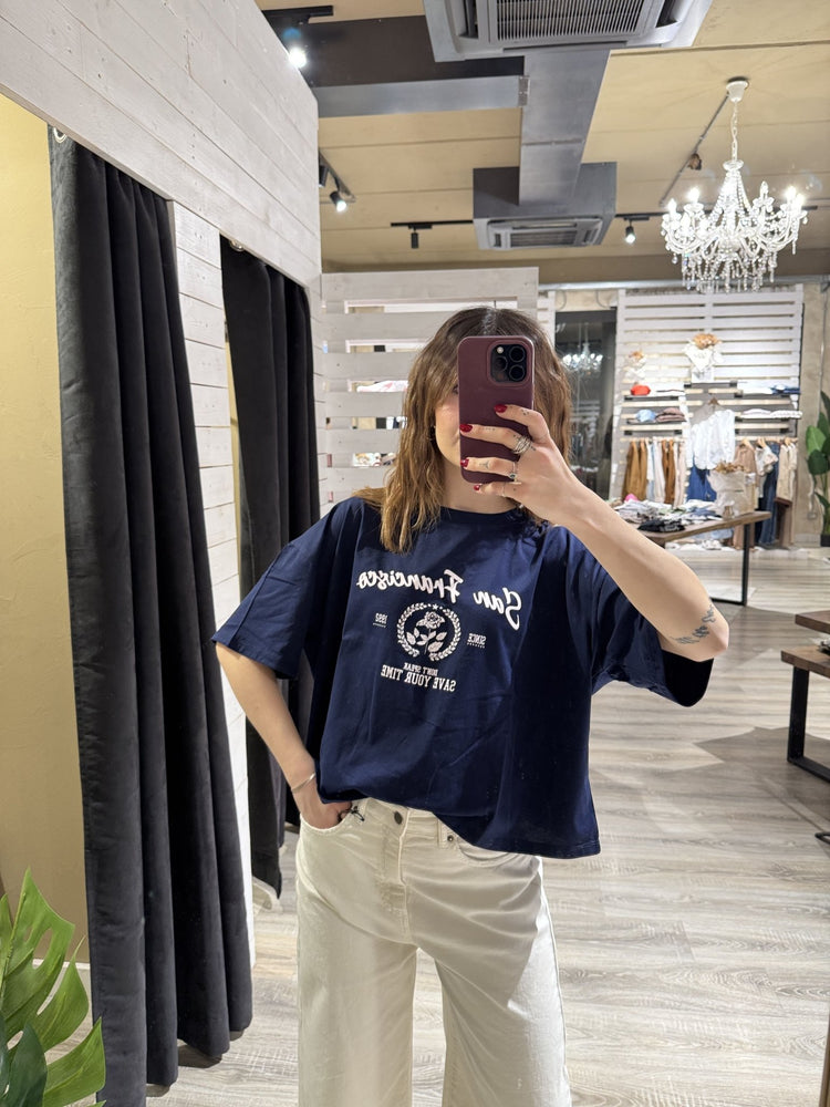 T-Shirt girocollo con stampa Susy Mix - GiuGiò | Shop online