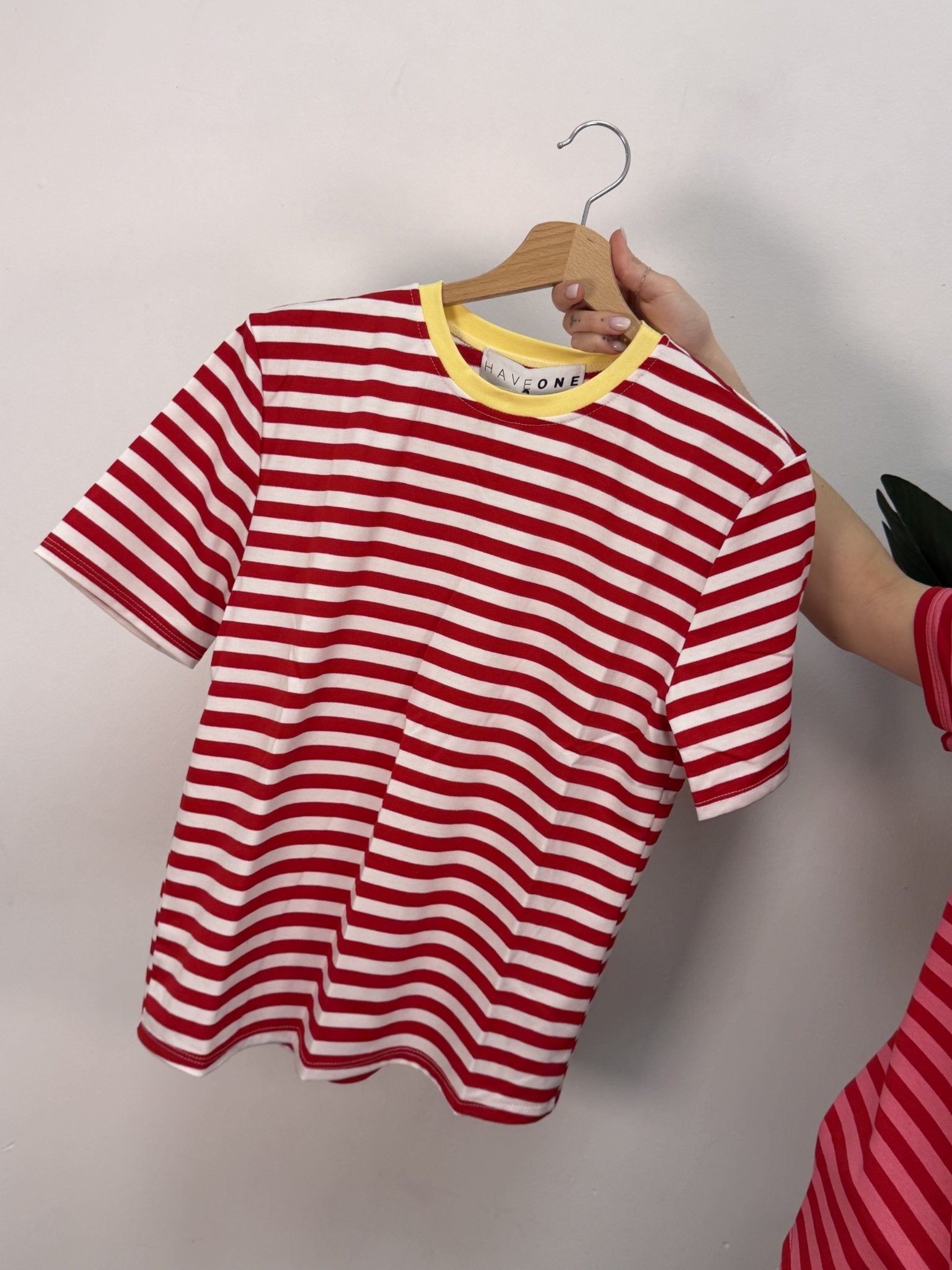 T-Shirt girocollo in cotone rigata HaveOne - GiuGiò | Shop online