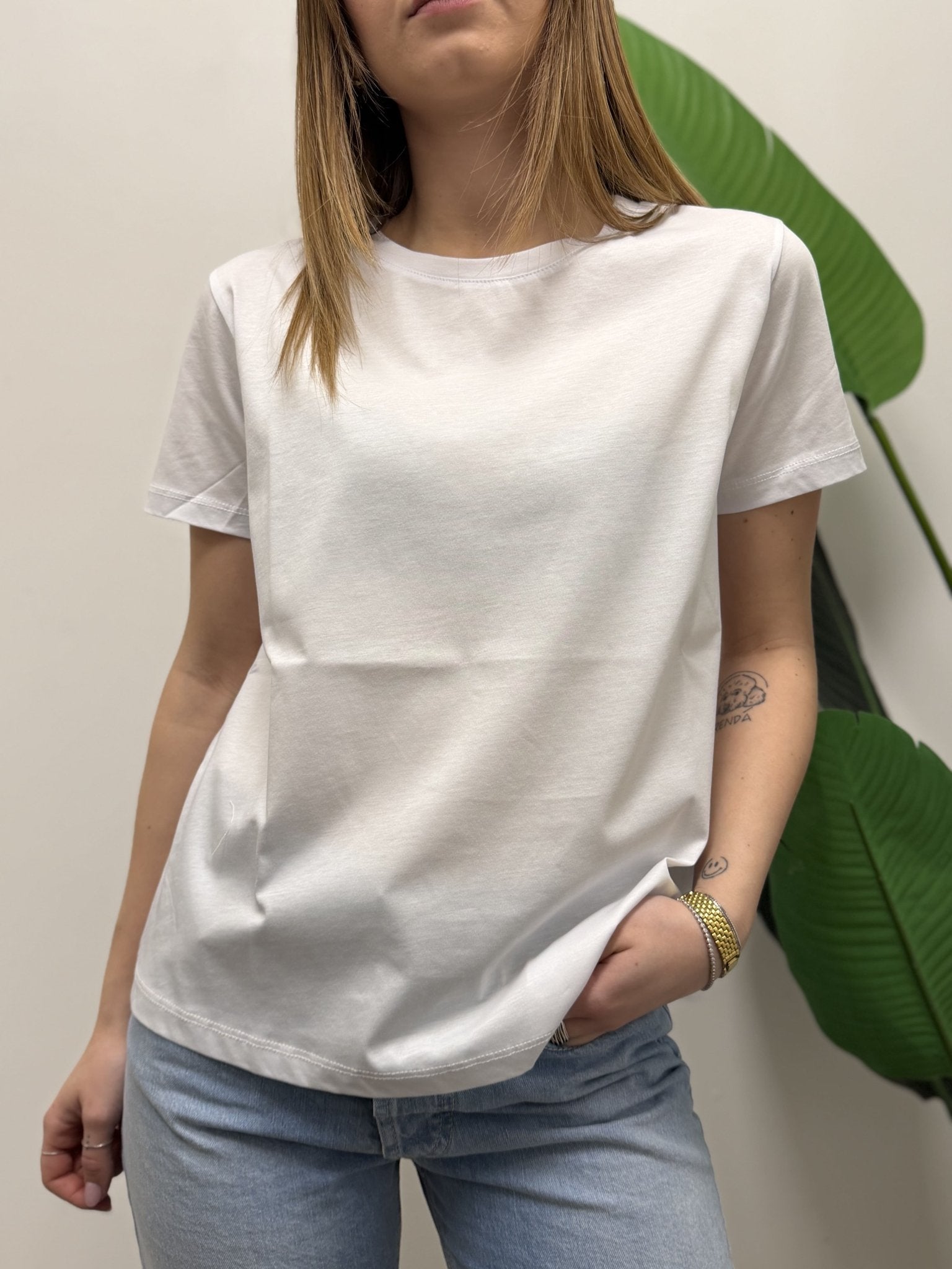 T-shirt girocollo in cotone Tensione In - GiuGiò | Shop online