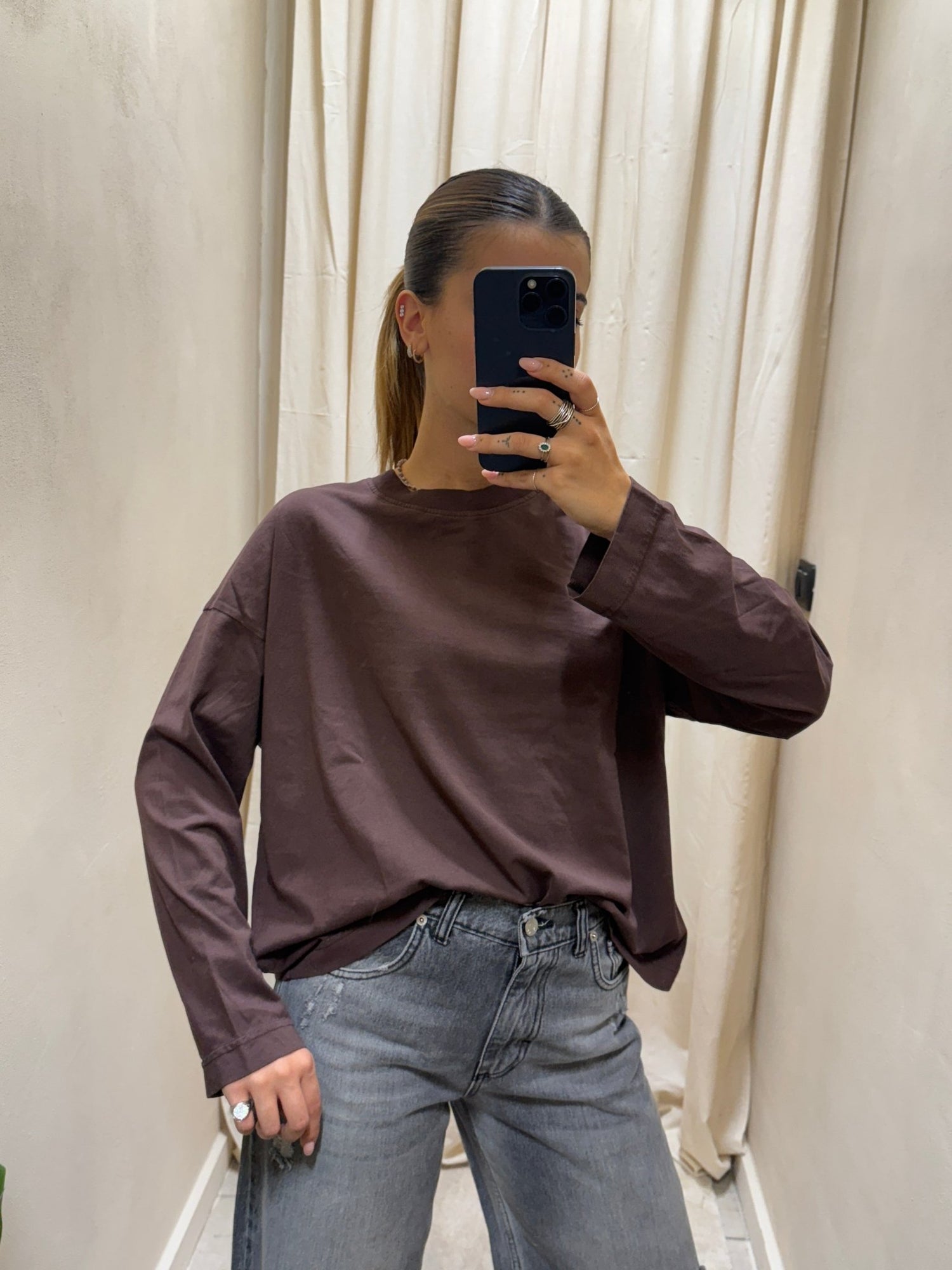 T-shirt girocollo manica lunga HaveOne - GiuGiò | Shop online