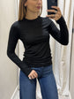 T-Shirt girocollo manica lunga in viscosa Dixie - GiuGiò | Shop online