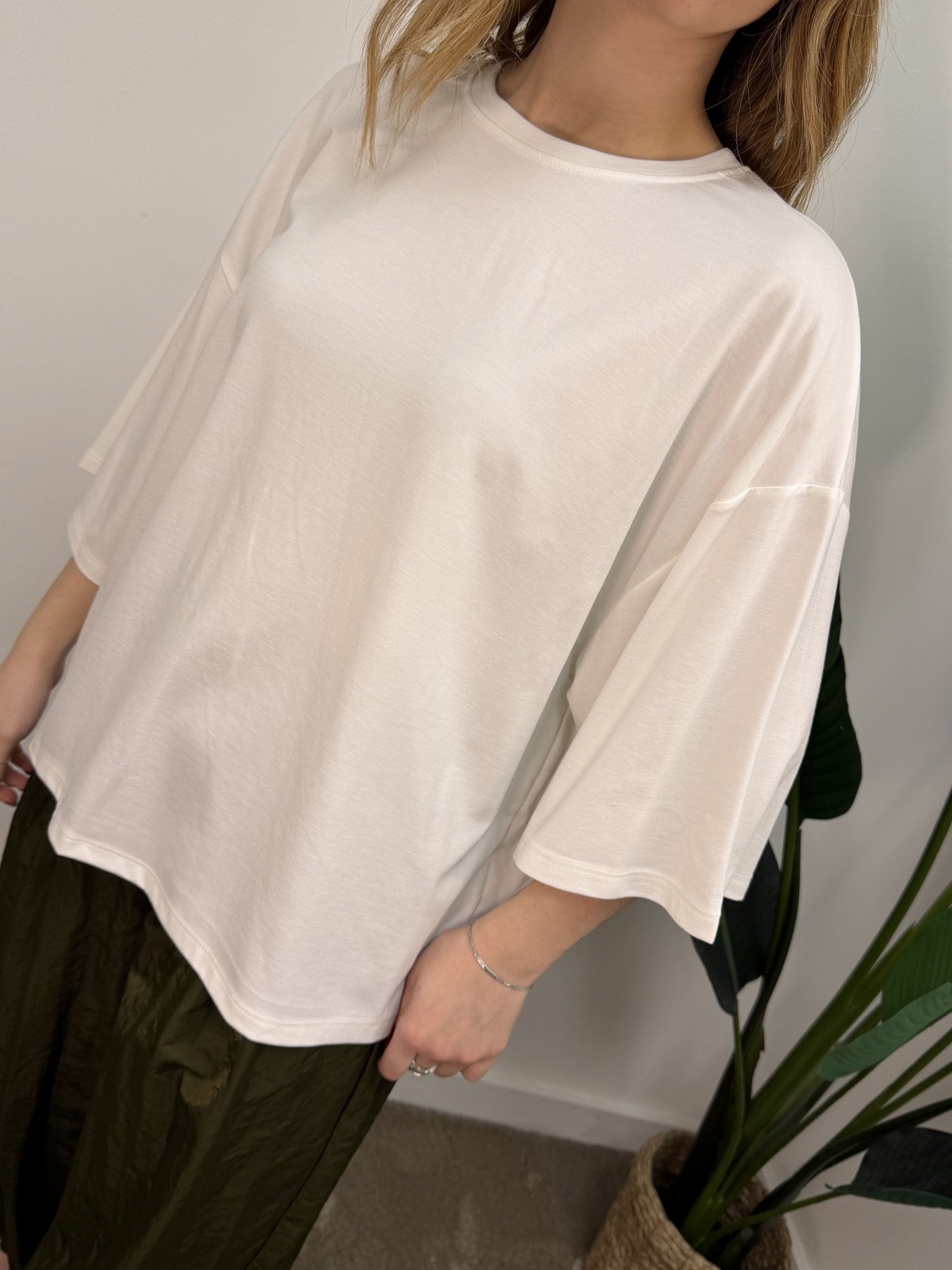 T-Shirt girocollo over manica 3/4 Imperial - GiuGiò | Shop online