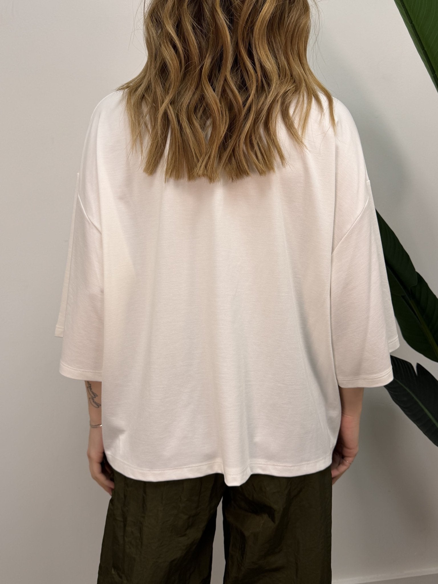 T-Shirt girocollo over manica 3/4 Imperial - GiuGiò | Shop online