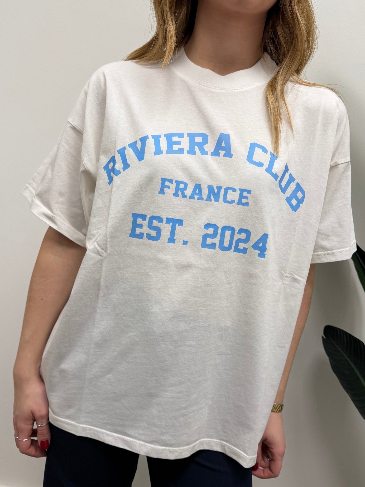 T-shirt girocollo stampa "Riviera Club" VICOLO - GiuGiò | Shop online