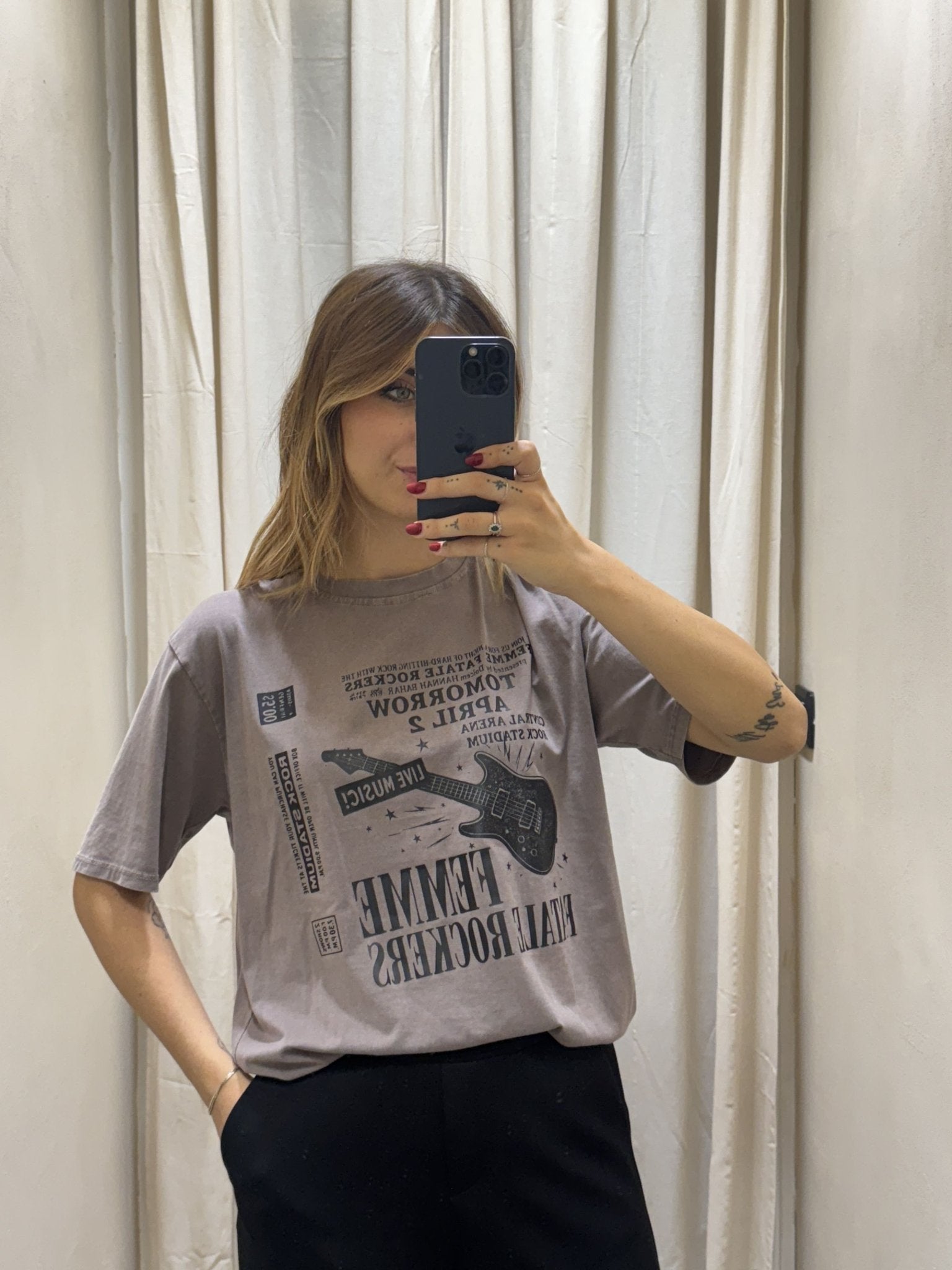 T-Shirt girocollo stampa rock Susy Mix - GiuGiò | Shop online