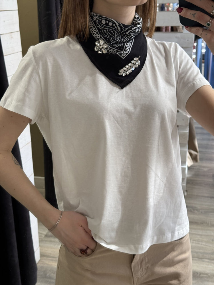 T-shirt in cotone con bandana Susy Mix - GiuGiò | Shop online